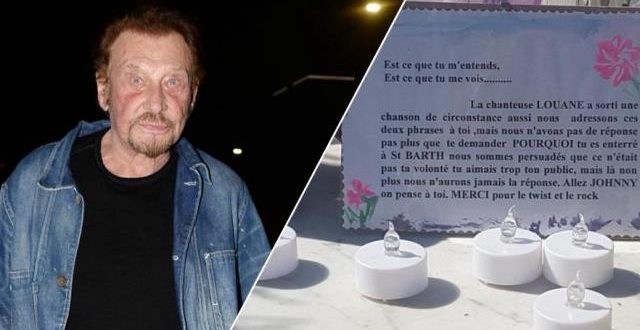 Polémique sur la tombe de Johnny Hallyday: une plaque remettant son enterrement à Saint-Barthélemy en question se volatilise mystérieusement Polémique sur la tombe de Johnny Hallyday: une plaque remettant son enterrement à Saint-Barthélemy en question se volatilise mystérieusement